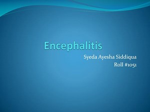 Encephalitis - SlideServe