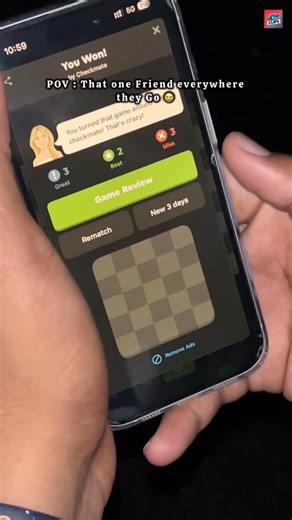 ChessBase India Clips on Instagram: "Tag that one friend 😭 Chess is Mandatory 🤪 . . Edited by : @maineerajhoon007 . . #fyp #chess #chessplayer #chessgame #chessbaseindia"