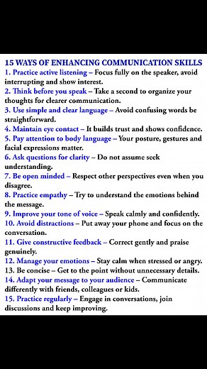 6.1K views · 48 reactions | 15 Ways of Enhancing Communication Skills #fblifestyle | Nikz Bennie | Facebook