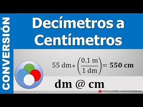 Convert from decimeters to centimeters (dm to cm)