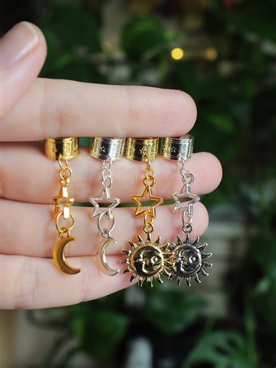 Celestial Cartilage Ear Cuff, Moon or Sun Charm No Piercing Earring, Cosmic Ear Wrap - Etsy