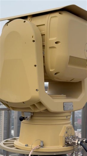 All‑weather EO‑IR turret with long‑range observation, stable imaging for border and critical‑site security applications. #eoir #optoelectronics #surveillancetower #borderprotection #criticalinfrastructure