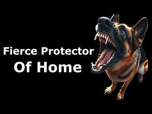 Fierce German Shepherd Dog Barking and Growling Intensely [5 sound effects]