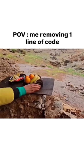 The Future Programmer on Instagram: "POV : me removing 1 line of code #webdeveloper #engineer #programminglife #hacker #programmingmemes #coding #computerengineering #computer #softwaredevelopment #software #codinglife #frontenddeveloper #entrepreneur #java #codingbootcamp #linuxfan #softwarecompany #codingisfun #javascript #computerscience #code #linux #webdevelopment #hackers #automation #worldcode #startup #php #hack #devlife"