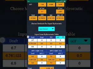 Tutorial Marine Surveyor Calculator (Draft Survey)