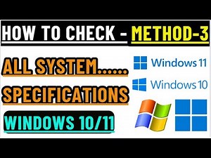 How to Check Computer Specifications in Windows 10/11 | DXDIAG | Method-3