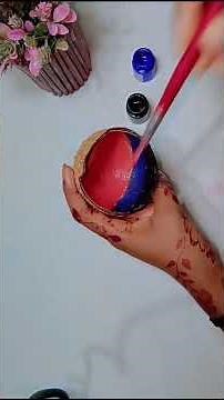 coconut shell painting ideas//art with coconut shell#youtubeshorts #shortvideo