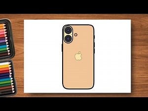 Iphone 16 Drawing step by step / How to draw New Iphone 16