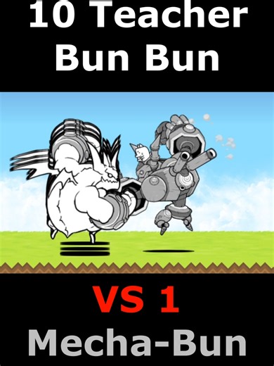 the battle cat 10 Teacher Bun Bun VS 1 Mecha-Bun #にゃんこ大戦争 #games #thebattlecats #game #battlecat #cats #bcu #gaming #cat #battlecats #thebattlecat にゃんこ大戦争 10 ぶんぶん先生 VS 1 レジェンドブンブンΩ