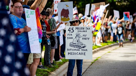 Asheville 'No Kings' protest draws thousands, closes roads; demonstrations across the US