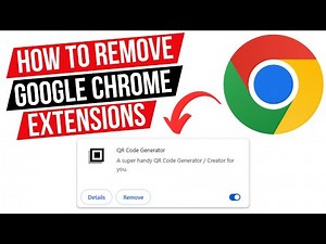 How to remove extensions from google chrome