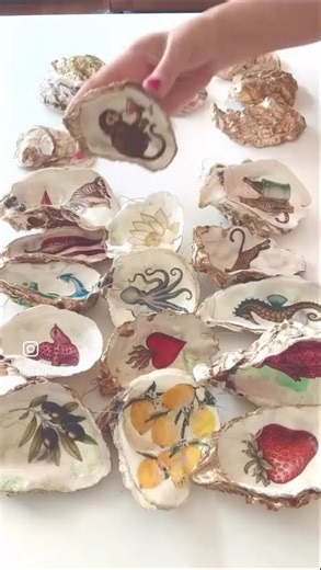 Memory mit Austern #dekoration #austern ##muscheln #geschenkideen #memory
