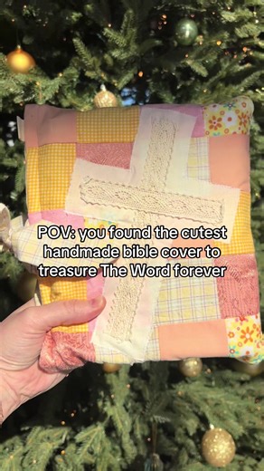 This handmade patchwork Bible cover is everything 🤎✨ It’s made by an amazing small business and the quality is unreal — sturdy, beautiful, and full of detail. If you want a Bible cover that feels meaningful, unique, and built to last… this is the one. #BibleCover #S#SmallBusinessFindsC#ChristianGiftsFaithBasedShop #bibleaccessories