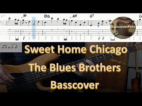 The Blues Brothers Sweet Home Chicago. Bass Cover Tabs Score Chords Transcription. Bass: Duck Dunn