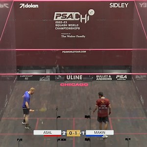Two of the best athletes on the tour head to head here, with a series of incredibly powerful movements across the court combined with some astonishing strength and stability within their shots 👏 | SquashSkills