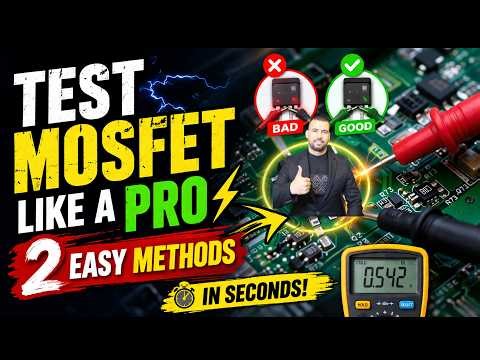 Test MOSFET Like a PRO ⚡ 2 Easy Methods