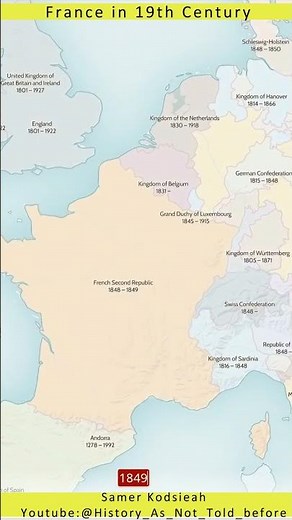 France In 19th Century Animated Map | Map