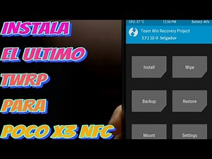 TWRP 3.7.1 FOR POCO X3 NFC [I TEACH YOU HOW TO INSTALL IT IN TWO DIFFERENT WAYS]