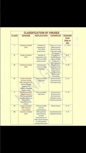 Classification of Viruses