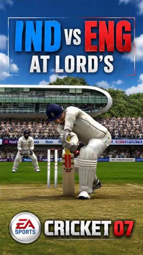Ind vs Eng at Lords Cricket Ground in EA Sports #Cricket 2007 #90s #pcgaming #pcgamer #pcgames