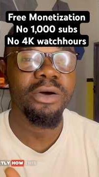 Get Monetized Without 1000 Subscribers and 4000 Watch Hours - Here’s How #shorts