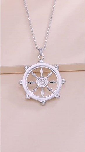 Sterling Silver Dharma Wheel