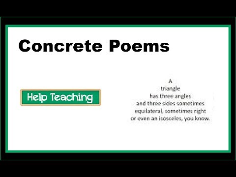 What is Concrete Poetry? | Writing Lesson for Students