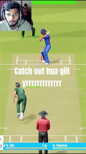 india vs pakistan asia cup 2025 shubman gill wicket catch out hua yr cricket 19#shorts