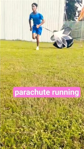 How To Do a speed parachute sprinting | running 🏃 #shorts