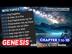 GENESIS Chapter 1 to 10 Tagalog Bible
