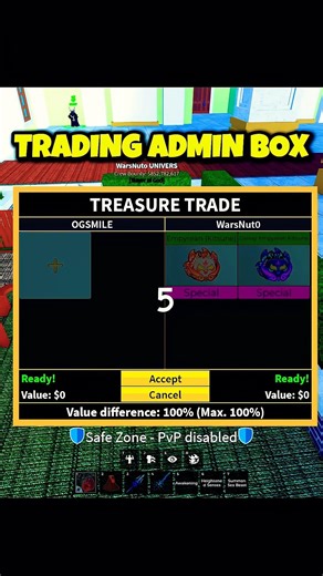 Trading Admin Box 🤩#bloxfruits #fyp #viralvideo #shorts