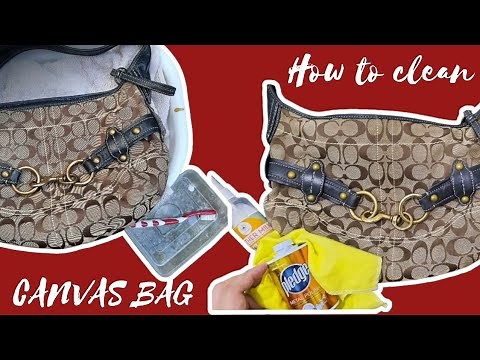 How to clean canvas / fabric bag - Taglish