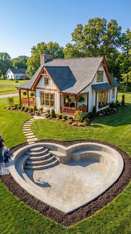 Building a Heart-Shaped Backyard Pool From Scratch