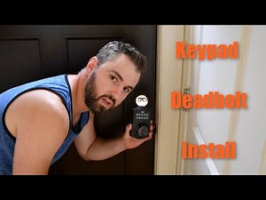 Schlage Keypad Deadbolt Install (Start to Finish)!