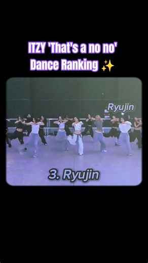 Ranking "That's A No No" Dances