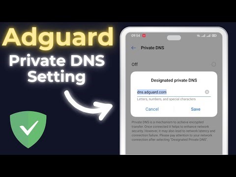 Private DNS Settings Android Adguard