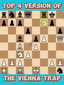 4 version of the vienna trap 📖🔥 #chessmaster | Chess Master
