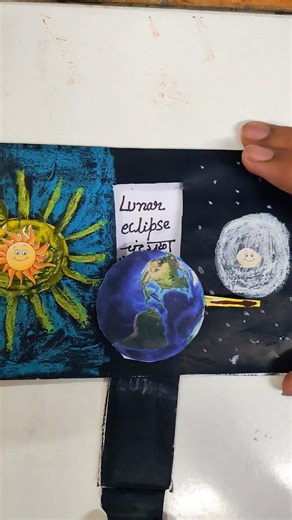 lunar eclipse #drawing #ytshorts