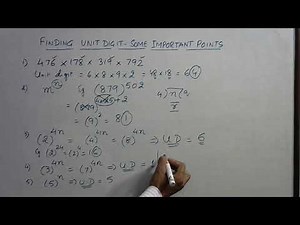 Find UNIT DIGIT of ANY EXPRESSION in Seconds