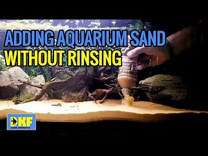 Aquarium sand - adding without rinsing.
