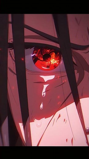 Itachi’s Mangekyō Sharingan: The ultimate eye… 🔴👁️⚫️ #4k #anime #sharingan #wallpaper #itachi