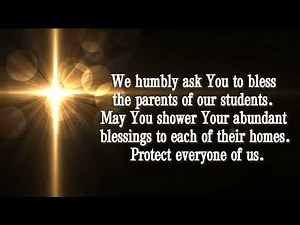 Opening Prayer before class