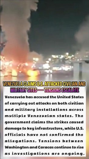 Venezuela Claims U S Attacked Civilian and Military Sites #Venezuela #usa #worldnews