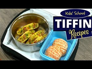 4 Easy Tiffin Recipes for School | Veg Burger | Spicy Pancake | Sweet Paratha | Egg Sandwich