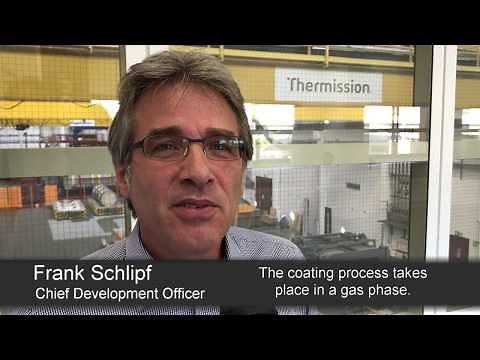 Why is the zinc thermal diffusion process capable of coating even hard to reach components?