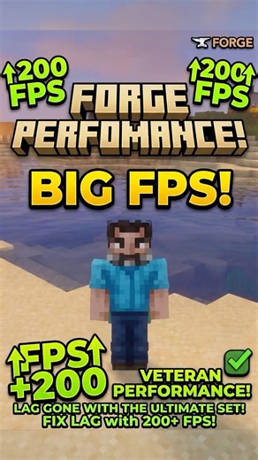 4 Forge Performance Mods That Will triple your Fps! #minecraft #mods #shorts