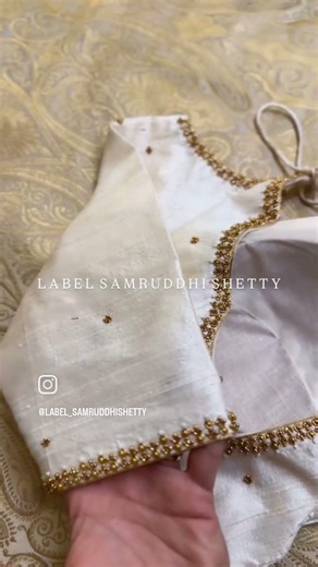 Simple saree blouse with embroidery designs ✨🤍🍂