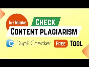 Content Plagiarism Checker Free Online | How to use Duplichecker Tool Online Check Duplicate Content