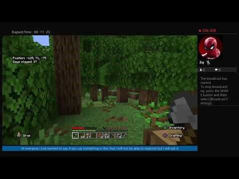 Playing Minecraft in Survival mode on PS4 Live Stream! #13