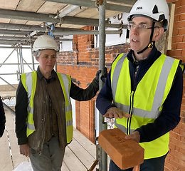 Restoration work at Willmer House (Museum of Farnham)